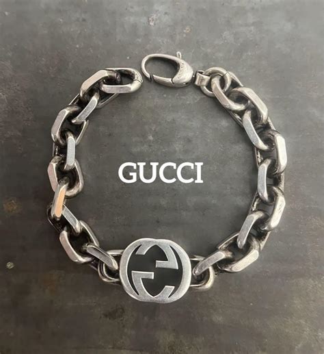 【ーロッキン】 【gucci】インターロッキングg ブレスレット 925 シルバー グッチ フィニッシ