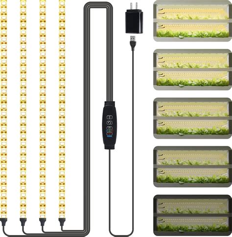 Amazon LVJING LED Grow Light Strips Full Spectrum Grow Lights For