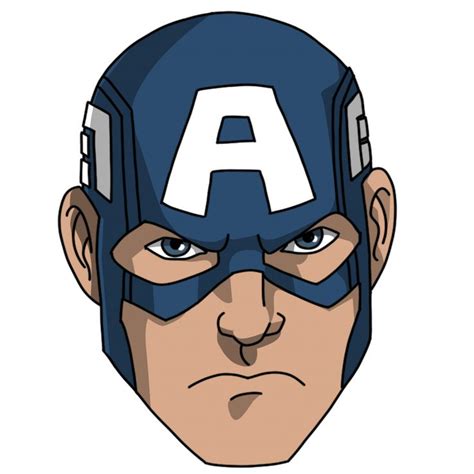 An Image Of Captain America Face With The Letter A On It