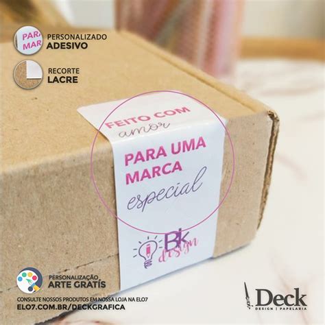 Lacre De Seguran A Adesivo Personalizados Mm X Mm Un