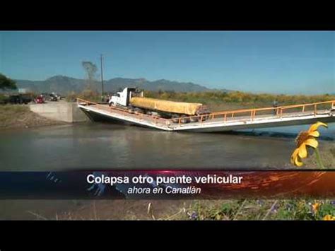 Colapsa otro puente vehicular ahora en Canatlán al menos tres