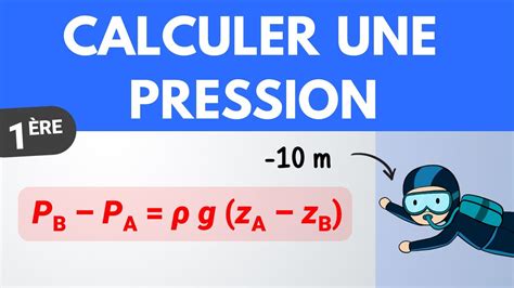 Statique Des Fluides Calculer Une Pression Re Physique Chimie