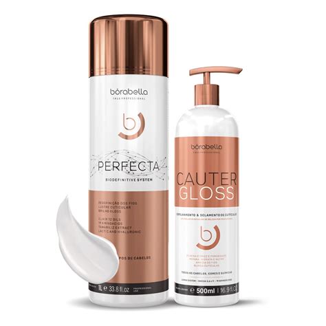 Borabella Progressiva Perfecta 1L Cauter Gloss 500ml Únika Hair