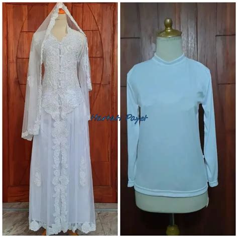 Ready Satu Set Kebaya Berbie Pengantin Kebaya Akad Nikah Full Payet