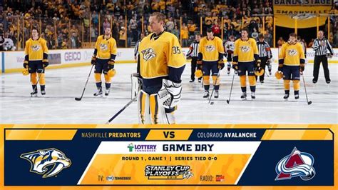 Preds Vs Avalanche Game 1 How To Watch Live Stream Nashville