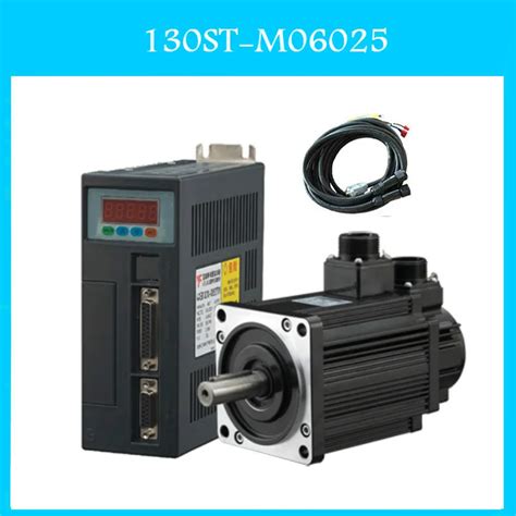 130st M06025 220v 1 5kw Ac Servo Motor 1500w 2500rpm 6n M Single Phase Ac Drive Permanent