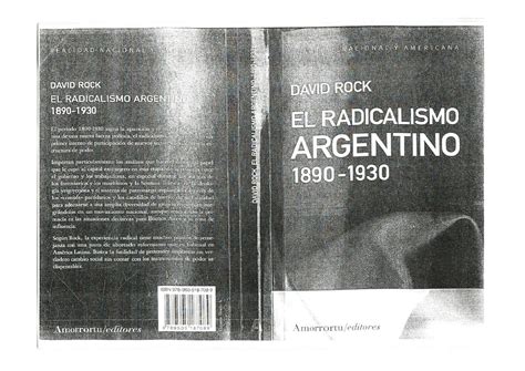 Rock El Radicalismo Argentino Cap Historia Argentina Ii