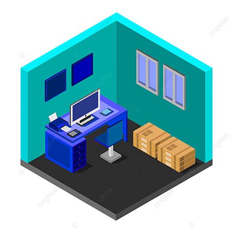 Office Room Clipart Transparent Png Hd Isometric Office Room In Vector