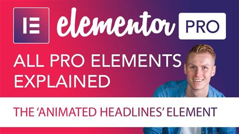 Animated Headline Element Tutorial Elementor Pro YouTube