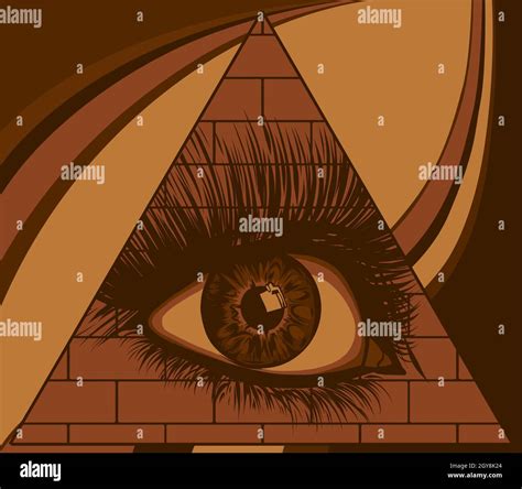 Ojo De Providencia Todos Viendo El Ojo En El Triángulo En La Parte