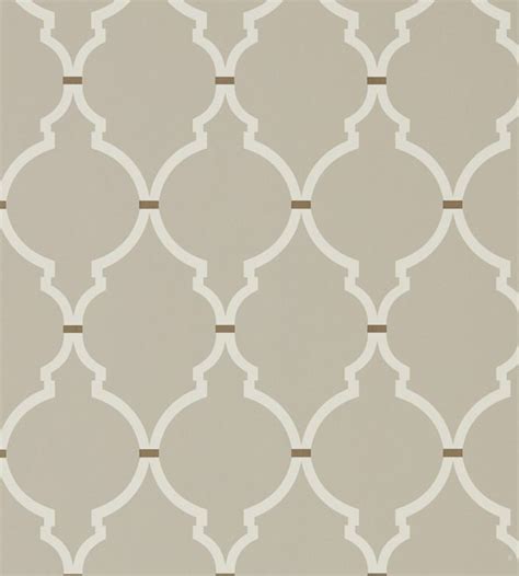 Empire Trellis Wallpaper In Birch Cream By Sanderson Jane Clayton