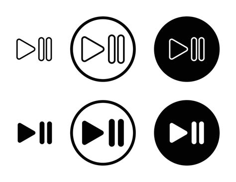 Play Pause Icon 45986343 Vector Art At Vecteezy