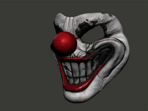 Stl File Sweet Tooth Live Action Twisted Metal Show Killer Clown Mask 🦷 ・3d Printing Design To