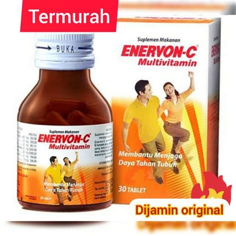 Jual Enervon C Enervon Active Tab Isi Tablet Kemasan Botol