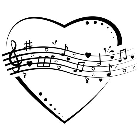 Music Note Heart Clipart