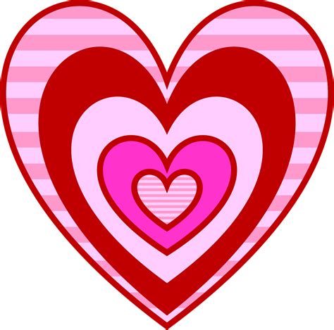 Pink Valentine Hearts Clip Art