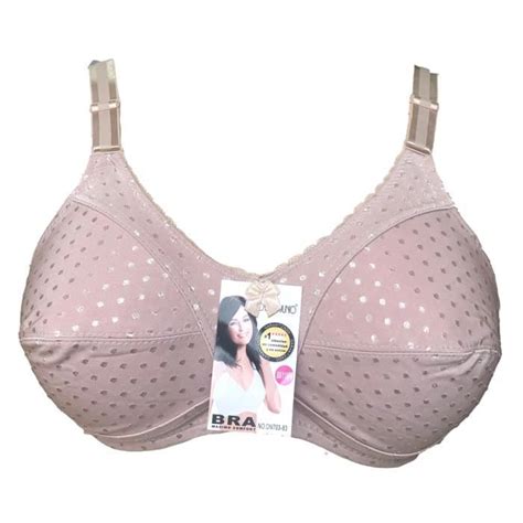 Soutien Gorge Beige Motif Pois Sans Armatures F Lingerie Femme Grande Taille Beige