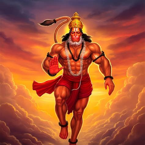 Lord Hanuman Premium Ai Generated Image