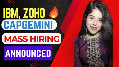 Ibm Zoho Capgemini Hiring Announced Freshers Jobs Off Campus