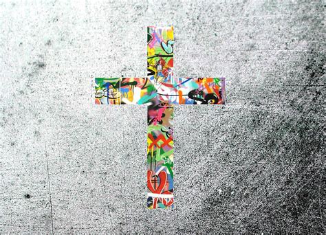 Christian Graffiti Cross