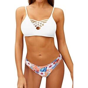 SHEKINI Costumi Due Pezzi Donna Sexy Regolabile Bikini Vintage Costume Da Bagno Due Pezzi