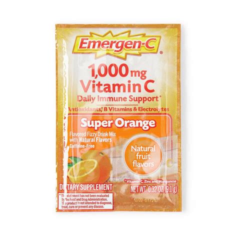 Emergen C Vitamin C Powder Super Orange 1000mg 30Ct