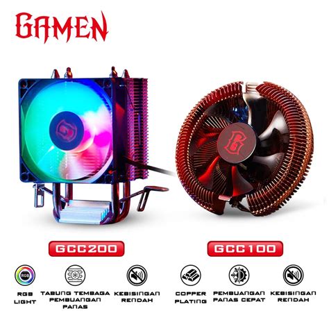 Jual Gamen Gaming Cpu Fan Cooler For Intel And Amd Fan Processor Copper