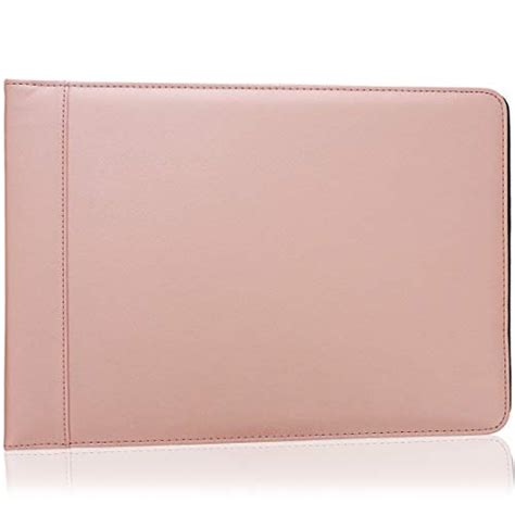 Ring Business Checkbook Binder With Zipper For Checks Rose Gold