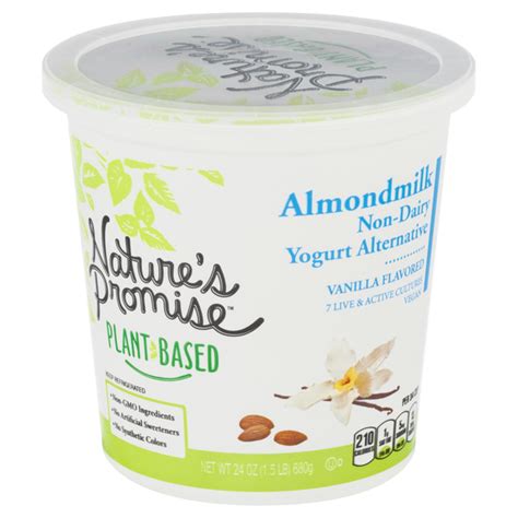 Natures Promise Almondmilk Non Dairy Vanilla Yogurt Alternative 24 Oz