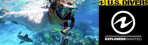 Amazon U S Divers Lux Purge Mask Phoenix Go Pro Snorkel Combo