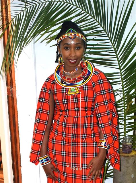 Diy Maasai Dress With Accessories Maasai Dress Diy Maxi Dress Girl