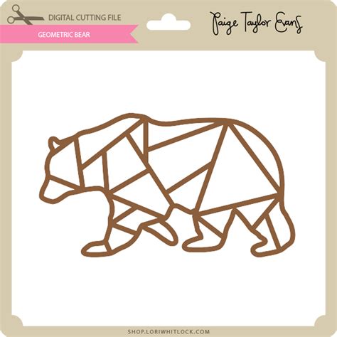 Geometric Bear Lori Whitlocks Svg Shop