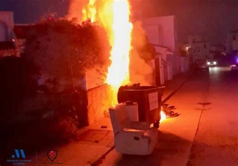 Firefighters Tackle Two Separate Incidents Of Street Container Blazes