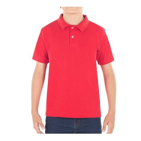 Playera Cotton Trends Talla Polo Rojo Walmart