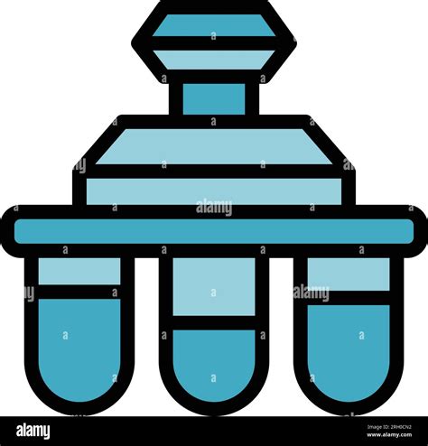 Water Purification Icon Outline Vector Reverse Filter System Plant