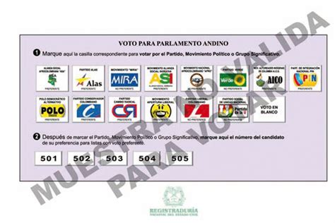 ¿cómo Se Debe Marcar La Tarjeta Electoral Del Parlamento Andino