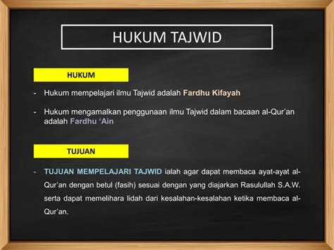 TAJWID Topik 1 Pengenalan Tajwid PPT