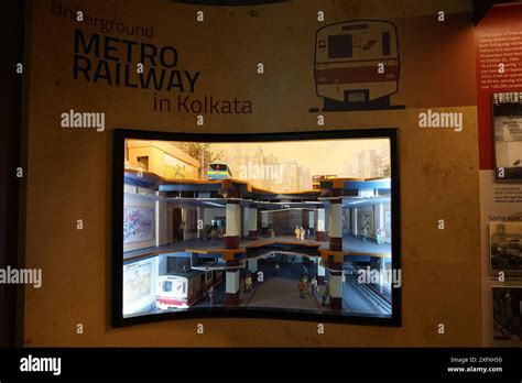 Model Of Kolkata Metro Railway Multistory Platform Transport Gallery