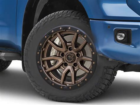 Fuel Wheels Tundra Rebel Matte Bronze With Black Bead Ring 5 Lug Wheel