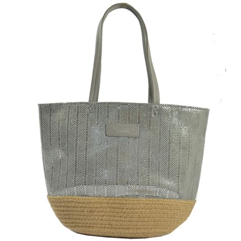 Le Voyage En Panier Sac Cabas Majestic Gris Perle