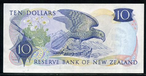 New Zealand currency 10 Dollars banknote 1967 Queen Elizabeth II|World ...