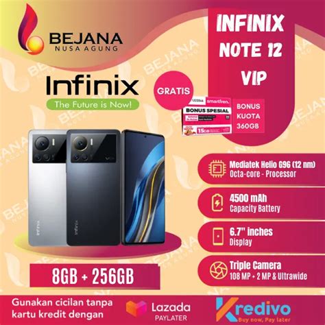 Infinix Note 12 VIP [ X672 ] Smartphone ( Ram 8GB / Rom 256GB ) Garansi ...