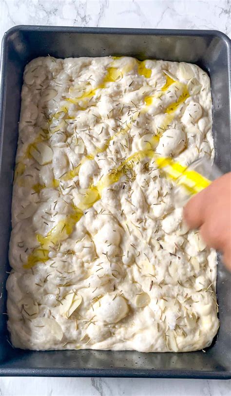 Garlic And Rosemary Focaccia Bread Recipe Jessica In The Kitchen