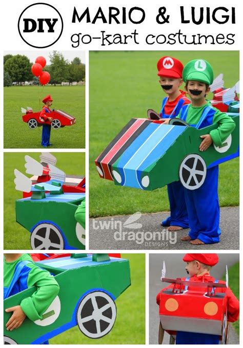 Mario And Luigi Go Kart Costumes Mario Kart Costumes Mario And Luigi