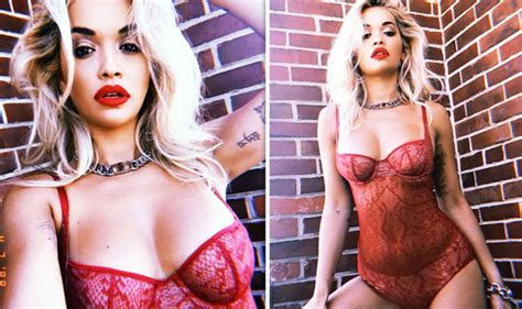 Rita Ora Instagram Girls Singer Poses In Racy Lingerie Shoot Celebrity News Showbiz TV