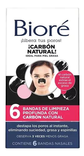 Bandas Limpieza Facial Profunda Con Carbón Natural Bioré MercadoLibre