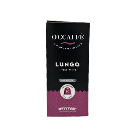 Алуминиеви кафе капсули O'CCAFFE Lungo, за система Nespresso, 7/ 8 сила ...