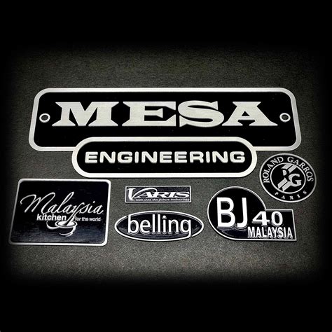 Custom Etched Metal Nameplates Labels And Tags Rep Graphic