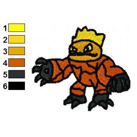 Hot Head Skylander Embroidery Design