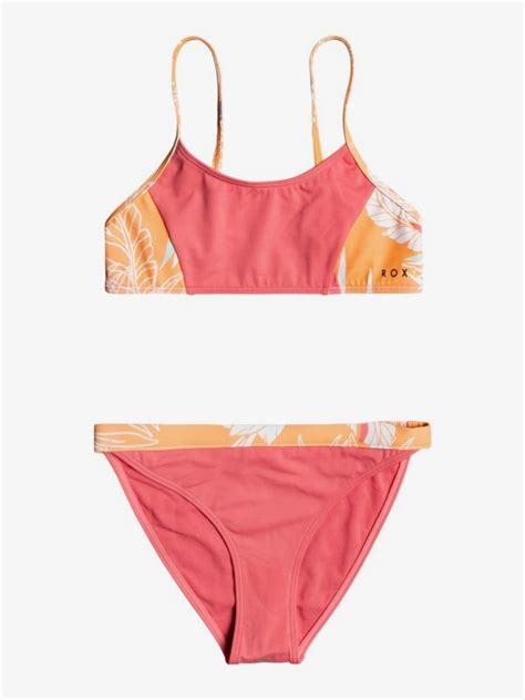 Free To Go Bralette Bikini Set für Mädchen 8 16 Roxy